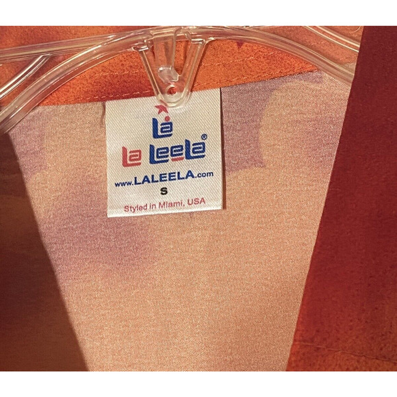 Hawaiian Laleea Rima Mens S Beach Casual Button All Over Print Sunset Shirt - Picture 4 of 6